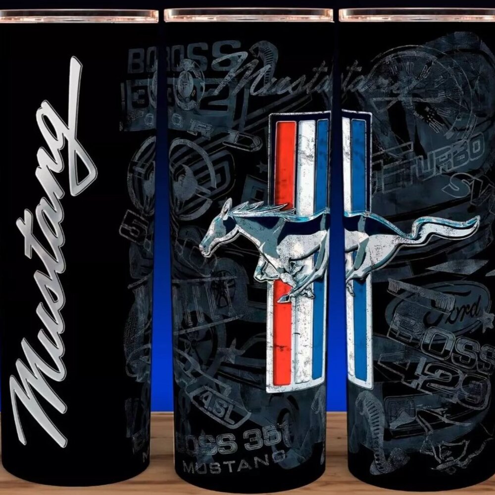 Ford Mustang Motorsports 5.0 Racing Cup Mug Tumbler 20oz